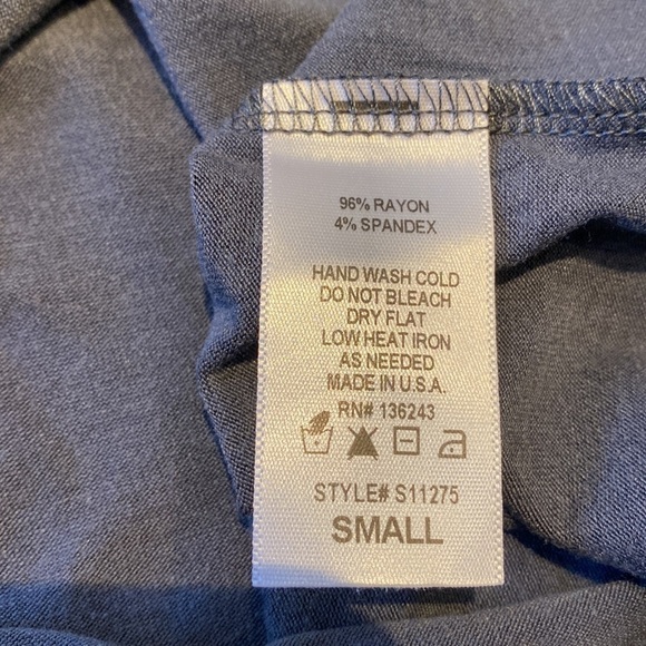 Vintage Havana gray smiley face Have a Good Day long sleeve tee small - Picture 4 of 4